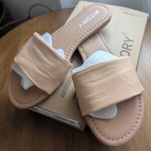 Tan Slide Sandals